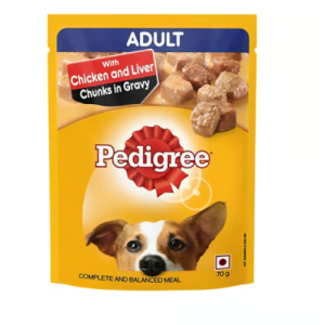 Pedigree Adult Wet Dog Food -Chicken & Liver Chunks in Gravy flavour